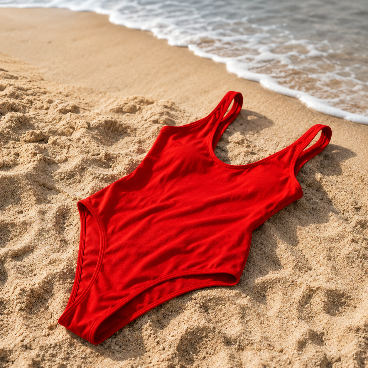 Costume Intero Rosso – Eleganza Riviera