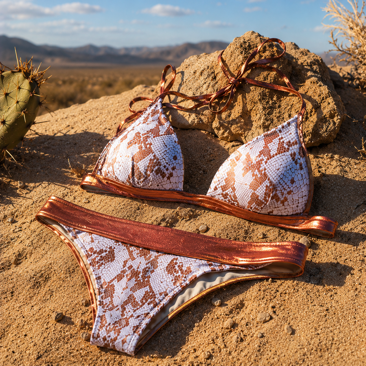 Bikini Copper Python – Eleganza Selvaggia